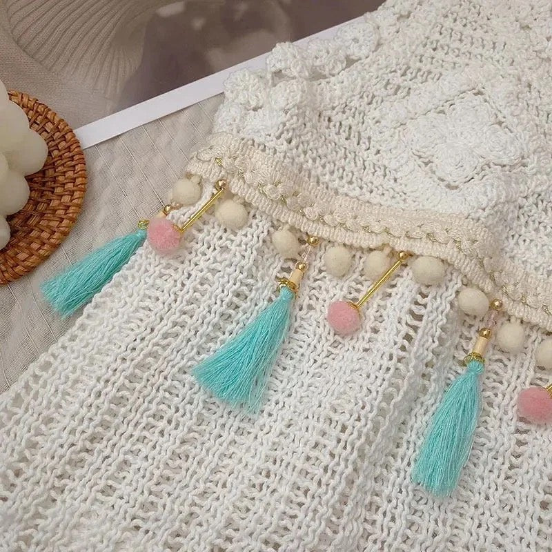 betty knitted beaded tank