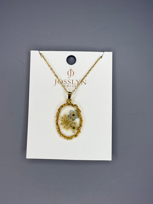 Bloom in Gold Pendant Necklace