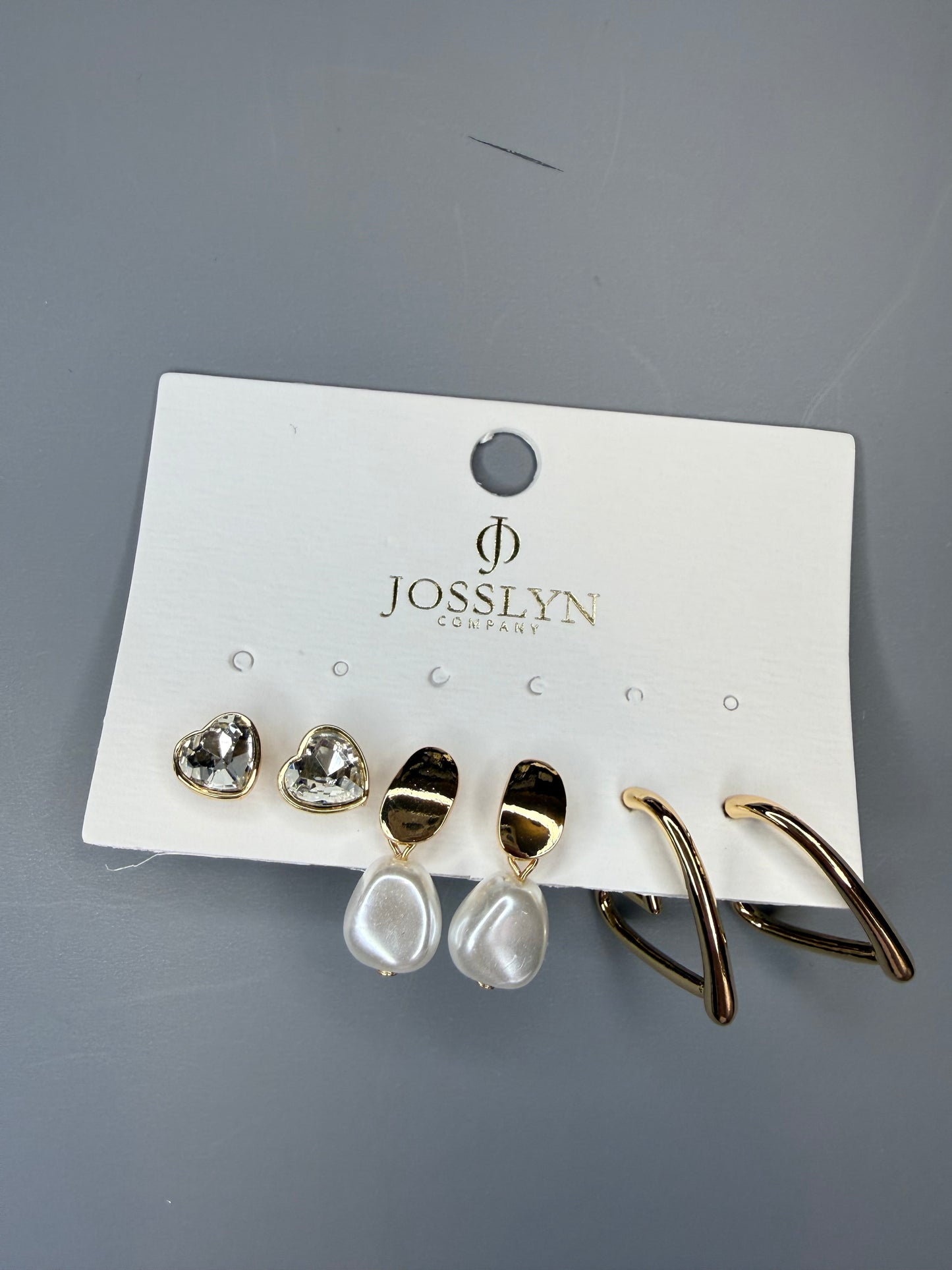 Golden Love Earring Set