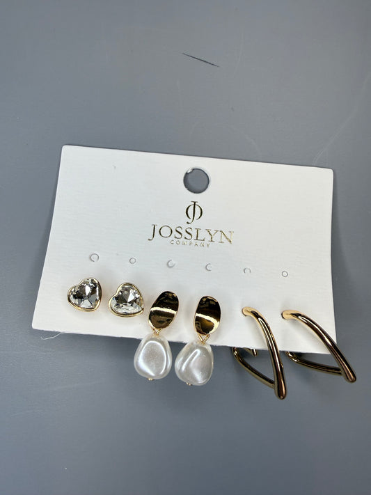 Golden Love Earring Set