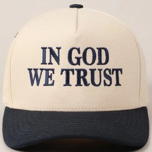 IN GOD WE TRUST trucker hat