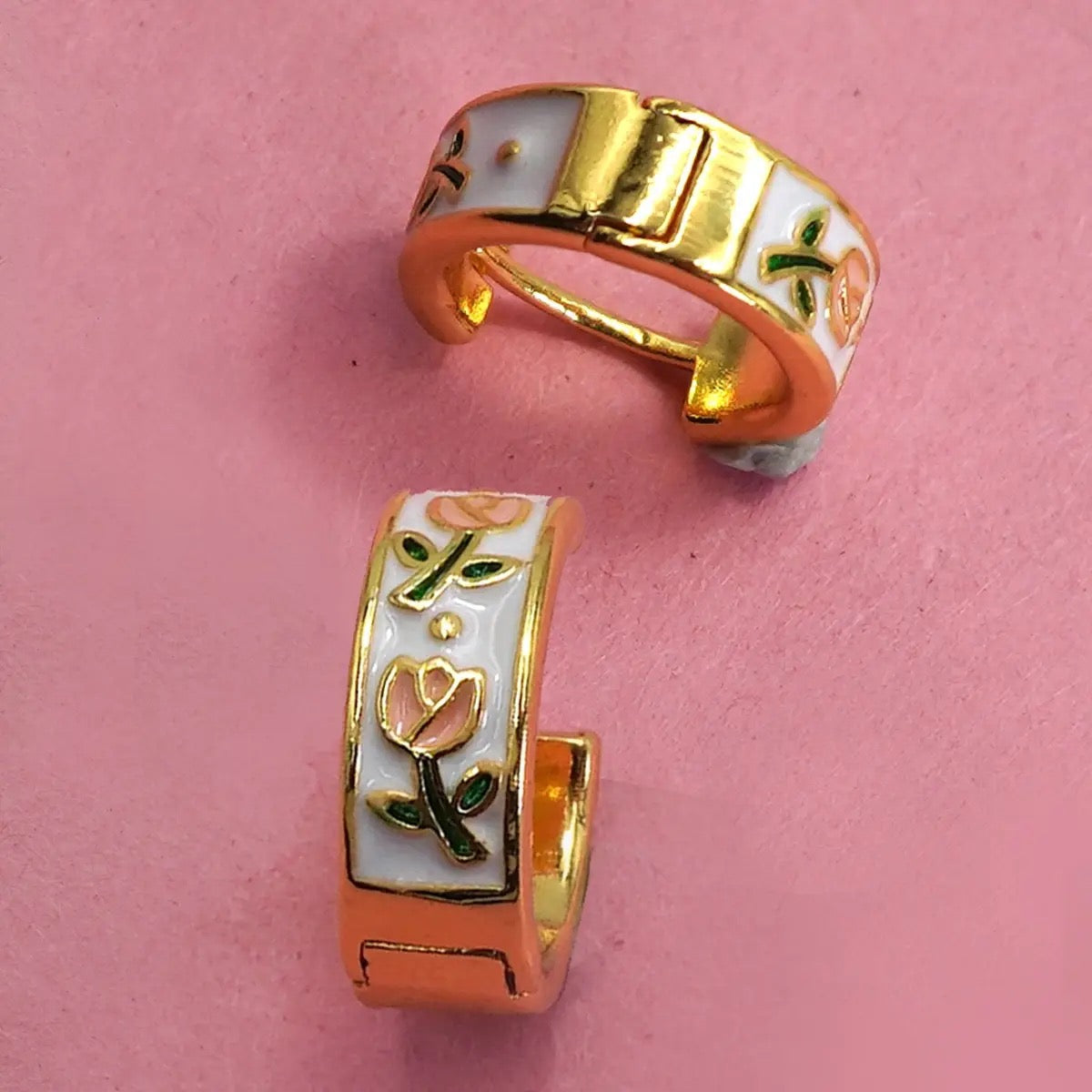 Princess Peach earrings