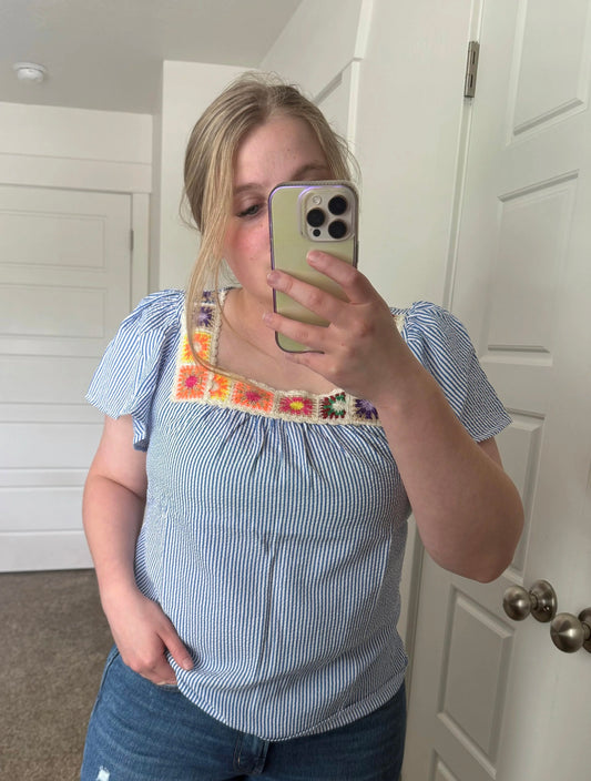 sadie striped blouse