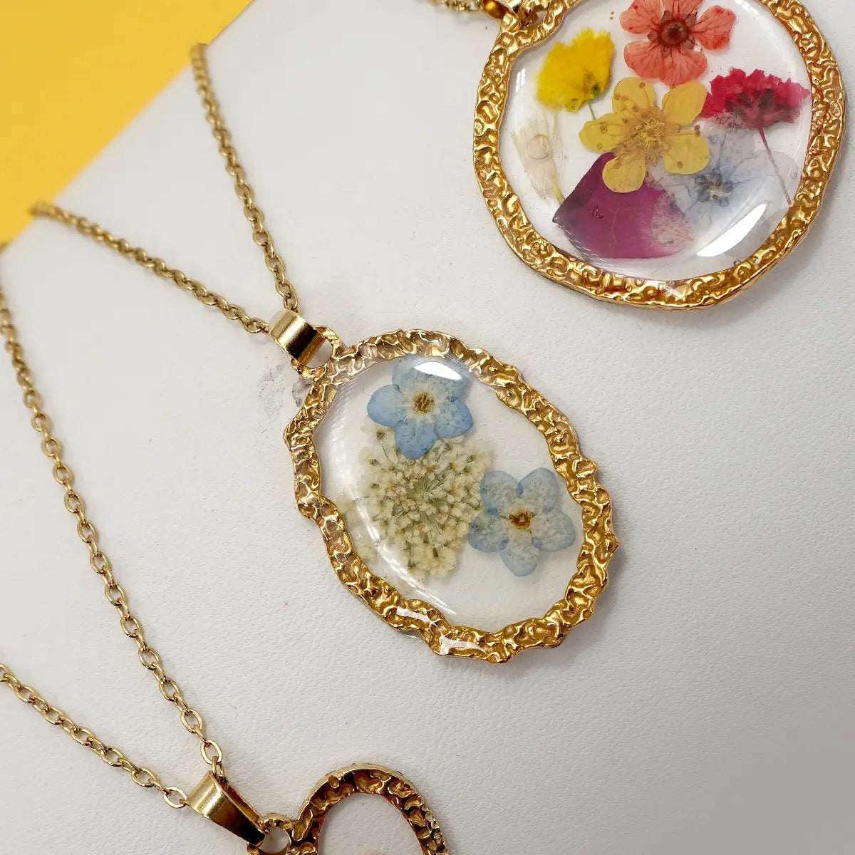 Bloom in Gold Pendant Necklace