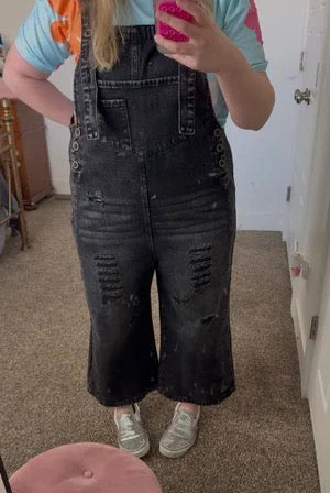 distressed demi overall