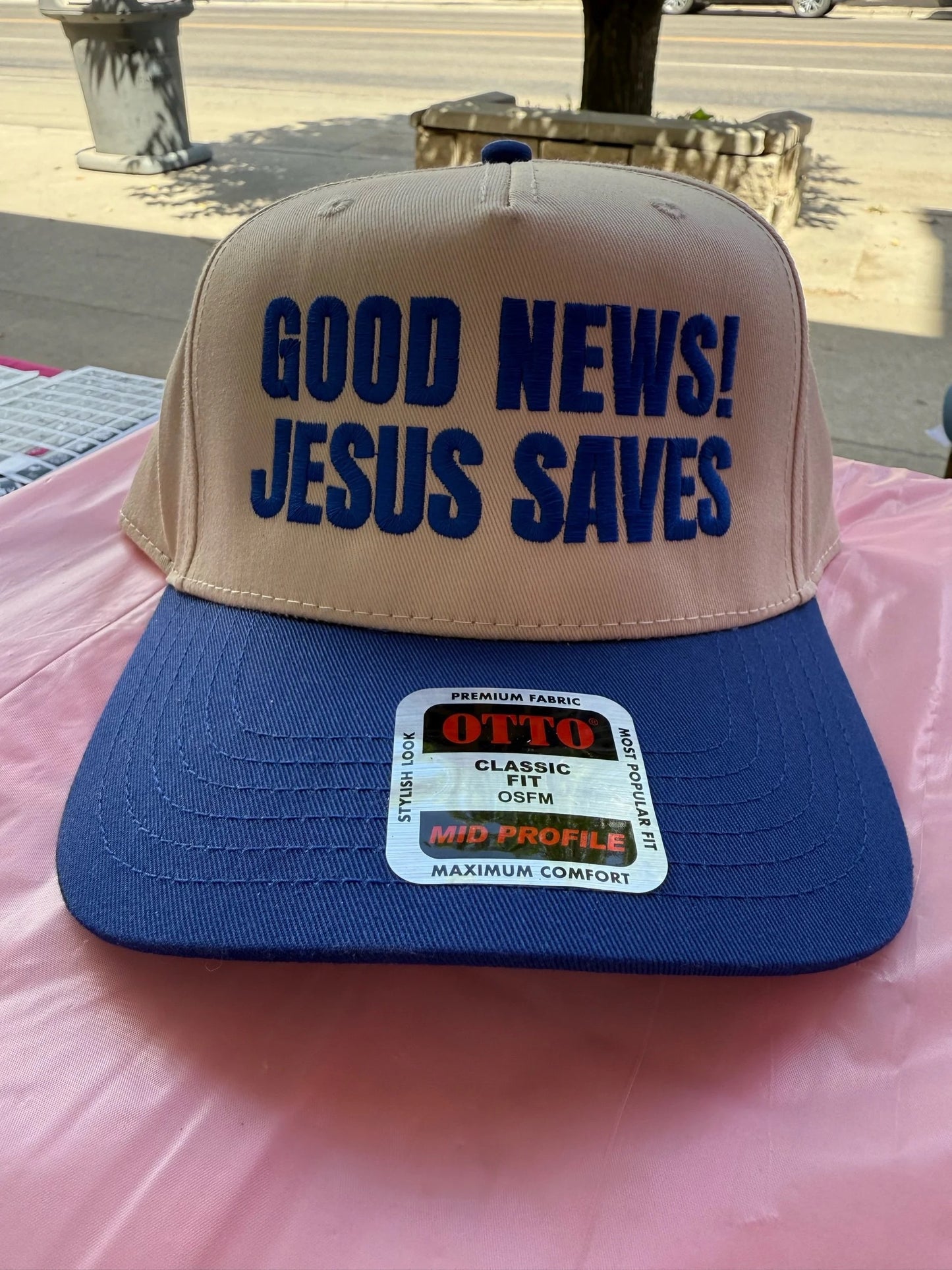 Jesus saves trucker hat