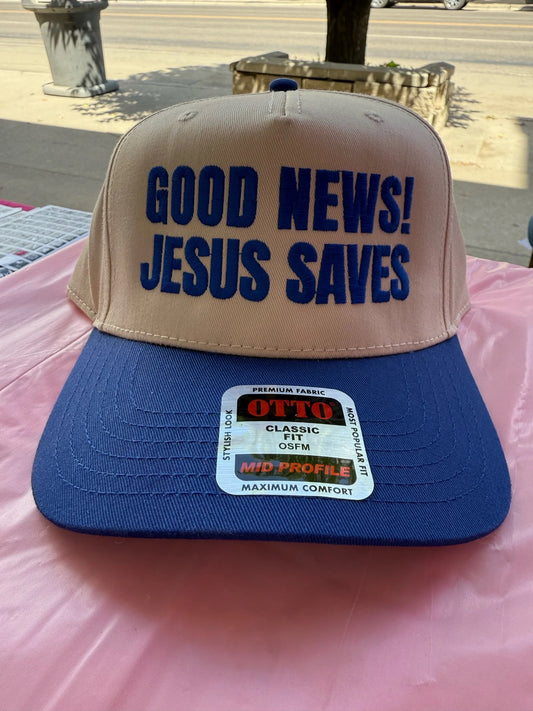 Jesus saves trucker hat